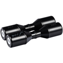 Meinl Percussion Shaker Luis Conte - Medium Live - Artist Series Double Shaker - 17 cm Length - Plastic, Black (SH4BK)