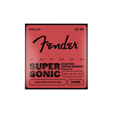 Fender Original Bullet 3150R Strings for Electric Guitar, Pure Nickel, Gauges .010-.046