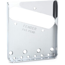Fender American Vintage 3-Saddle Telecaster Bridge Plate, Chrome