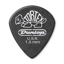 Dunlop 482R1.5 Tortex Pitch Black Jazz III, 1.5mm, 72/Bag