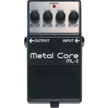 BOSS Ml-2 Metal Core Distortion Pedal, Ultra-Heavy Distortion with Sharp-Edged Attack for Crushing Metal Riffs