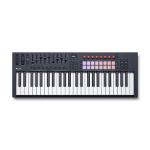 Novation FLkey 2 49 — 49-Key MIDI Controller Keyboard for FL Studio. Make Beats with Semi-Weighted Keys, USB, Pitch & Mod Wheels, 16 Drum Pads, and
