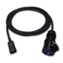 Marten 230v IEC C14 Plug to 16a Coupler 1mm HO7RN-F Rubber (15m, Black)