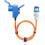 goobay EEC Adapter Cable for Caravan, 1.5 m, EEC Plug to 90 EEC Socket and Protective Contact Socket with Locking Caps, Camping Cable, Motorhome and 1