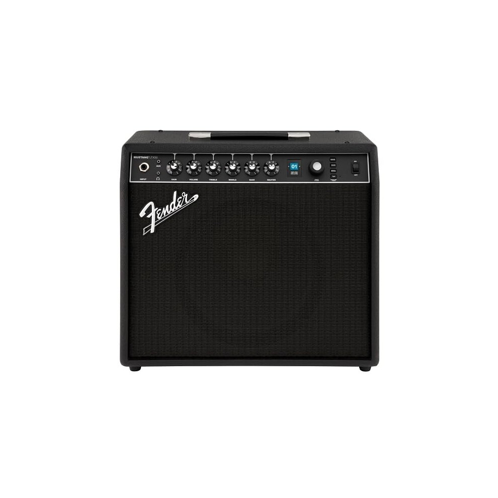 Fender Mustang Ltx50 Guitar Combo Amplifier, 50W With Versatile Tones, 100 Presets, 50 Amp Types And Effects, A Simple User Interface, With Built In