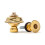 DUNLOP SLS1102BR STRAP LOCK SET BRASS 1