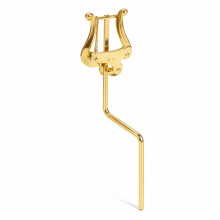 Saxophone Music Clip, Gold Alto Saxophone Sheet Music Clip Stand Beautiful Practical Sax Lyre Clamp On Holder Suitable for Alto Saxophone and Tenor S