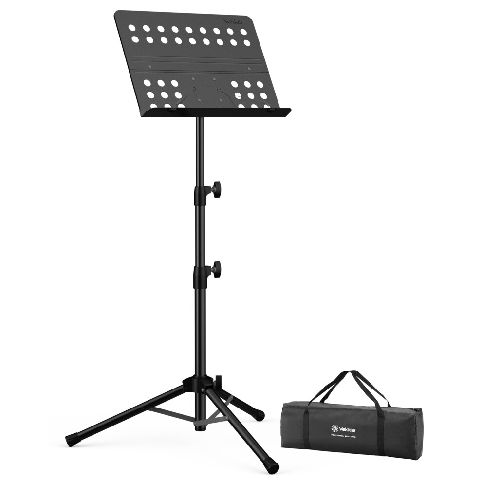 Vekkia Professional Sheet Music Stands, Portable Music Stand With Carr
