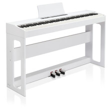 LALAHO Digital Piano 88 Key Weighted Action Electric Piano Keyboard-White