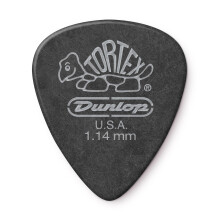 Jim Dunlop 488P1.14 Tortex Standard Player Pack - Pitch Black(Pack of 12)