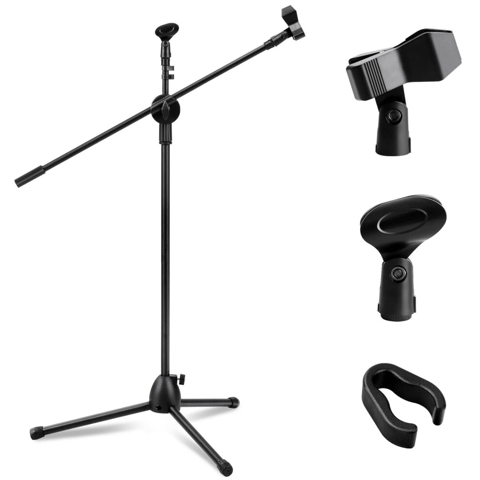 Greensappire Mic Stand Boom Microphone Stand Adjustable Collapsible Tr