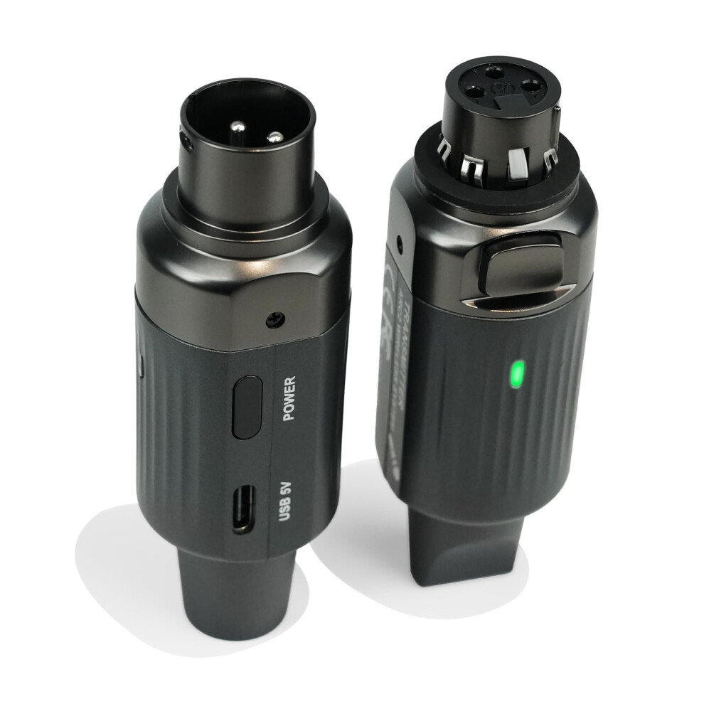 Aroma Wireless Xlr Microphone Transmitter Receiver, Uhf Wireless Micro