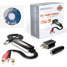 DigitPro USB 2.0 Audio Capture Card for Vinyl Records, Audio Grabber f