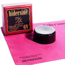 Hidersine 6V Deluxe Violin Rosin. Dark. Large size. Handmade in the UK. 30g rosin cake. Enhanced Bow control for proficient violinists. Resin for Vio