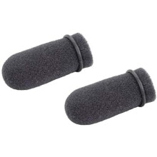 Crystal Mic Two (2) Pack Aviation Microphone Windscreen for David Clark M7 / M55, 3.5 mm Jack, Unidirectional, 6E+2 ohm, 30 Hz - 20 KHz
