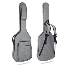 HOHIYO 48.4in Lightweight 0.29in Padding Bass Guitar Bag Gig Bag Grey Padded Backpack Soft Electric Bass Case Electric Bass Gig Bag Backpack with Nec