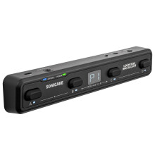 SONICAKE Pocket Control Wireless MIDI Foot Controller - 4 Programmable Footswitches Wired/Wireless MIDI Transmission, USB Host 12H Runtime for Live P