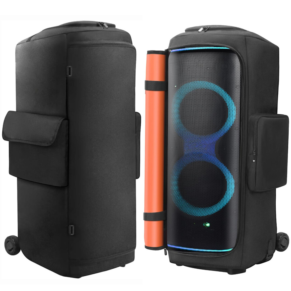 OURHZTB Speaker Case Compatible with JBL PartyBox 720 Portable Speaker, Outdoor Party Travel Dust Cover Protective Case Storage Bag with Pockets for