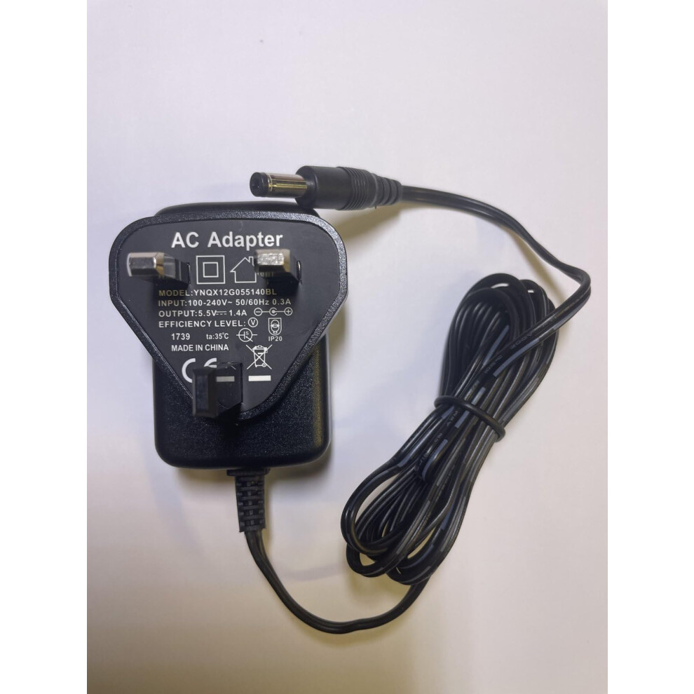 5.5V 500Ma Replacement Ac Adaptor Power Supply Charger For Panasonic Pnlv226e 5009681437780