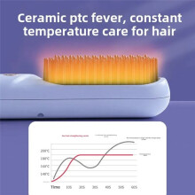 Straight Hair Comb Negative Ion Hair Care No Damage to Hair Portable Charging Design Comb Roll Straight Dual-Use