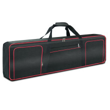 Ruibo 88 Key Keyboard Gig Bag Case for Electric Piano with 10MM Cotton Padded, Waterproof 600D Oxford Gig Bag 54"x13"x6.7" / Red