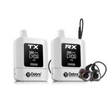 ST-Mini Wireless In Ear Monitor System - True Stereo 2.4GHz IEM, 50m Range, 11 Channels Anti-Interference, 15ms Ultra Low Latency, Unlimited Receiver