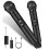 Wireless Microphones UHF Dual Channel Microphone Wireless System with 1