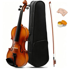 LALAHO 4/4 Violin for Beginners Students, Full Size Violin, Acoustic Fiddle Set with Portable Case, Premium Bow, Premium Rosin (Natural)
