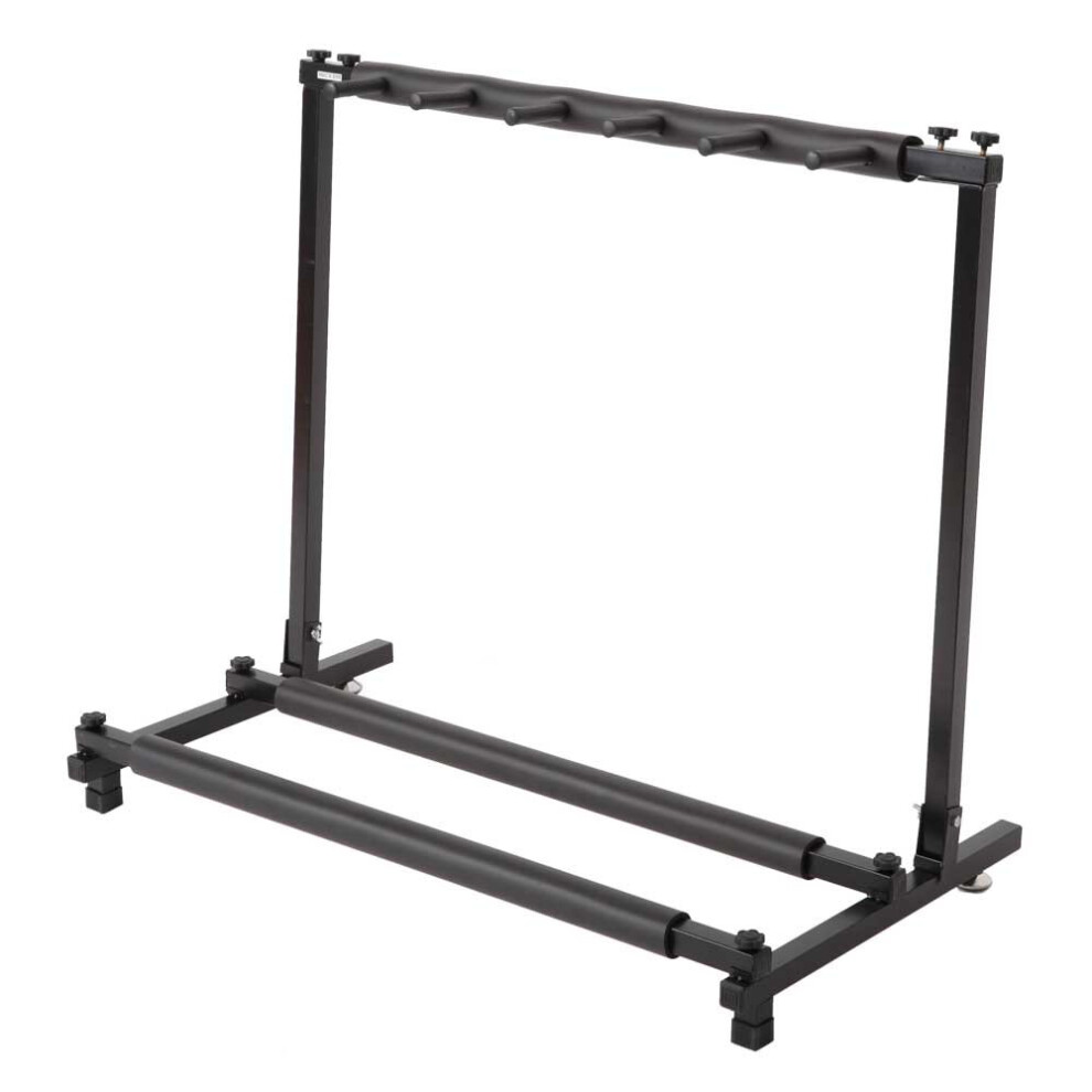 Bonnlo Multi Guitar Stand, 5 Holder Foldable Universal Guitar Rack Bla
