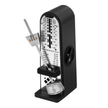 sourcing map Mini Mechanical Metronome,High Accuracy Professional Musical Timer Universal Metronome for Piano Guitar Violin Ukulele Player,Black