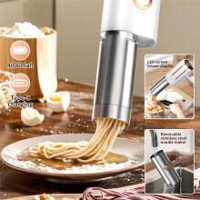 Macchina per Noodles Multifunzionale, Piccola Macchina Elettrica per Noodles, Macchina per Noodles Wireless Cinque In con Display