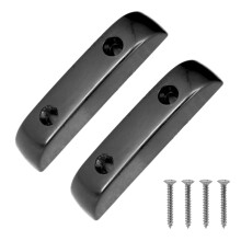 2 Pcs Anti Slip Bass Thumb Rest Plastic Vintage Style Light Weight Guitar Thumb Rest (GM04 Silver)