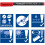 Staedtler STAEDTLER 318 WP4 Lumocolor Permanent Pen, Fine Line Width, 0.6mm - Assorted Col 4