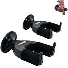 Surplex Guitar Wall Mount Hanger with Auto Lock - Adjustable Universal Hook Holder Stand for Acoustic, Electric, Bass Guitars, Banjo, Mandolin, Ukule