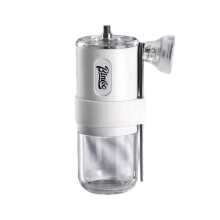 Bincoo Portable Manual Coffee Bean Grinder with Conical Ceramic Burr, Coffee Grinder for Outdoor Traveling Camping White