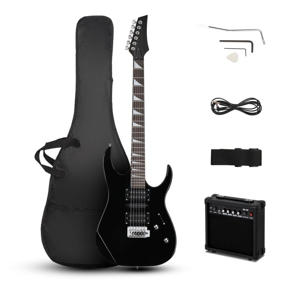 Lalaho 39 Inch Beginners Electric Guitar Kit With H-S-H Pickup, Solid