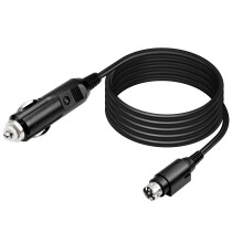 PNGKNYOCN 6.5 Feet 12V DC 18AWG Car Charger Auto Power Supply Cable,Cigarette Lighter Male to 4-Pin Mini Din Male Cable for DVD, LCD TV, Car DVR,Came