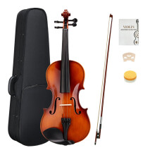 LALAHO Violin 3/4 Size for Beginners, Set for Kids with Case, Rosin, Bow & Manual, Quarter Acoustic Violin fiddle for Beginners