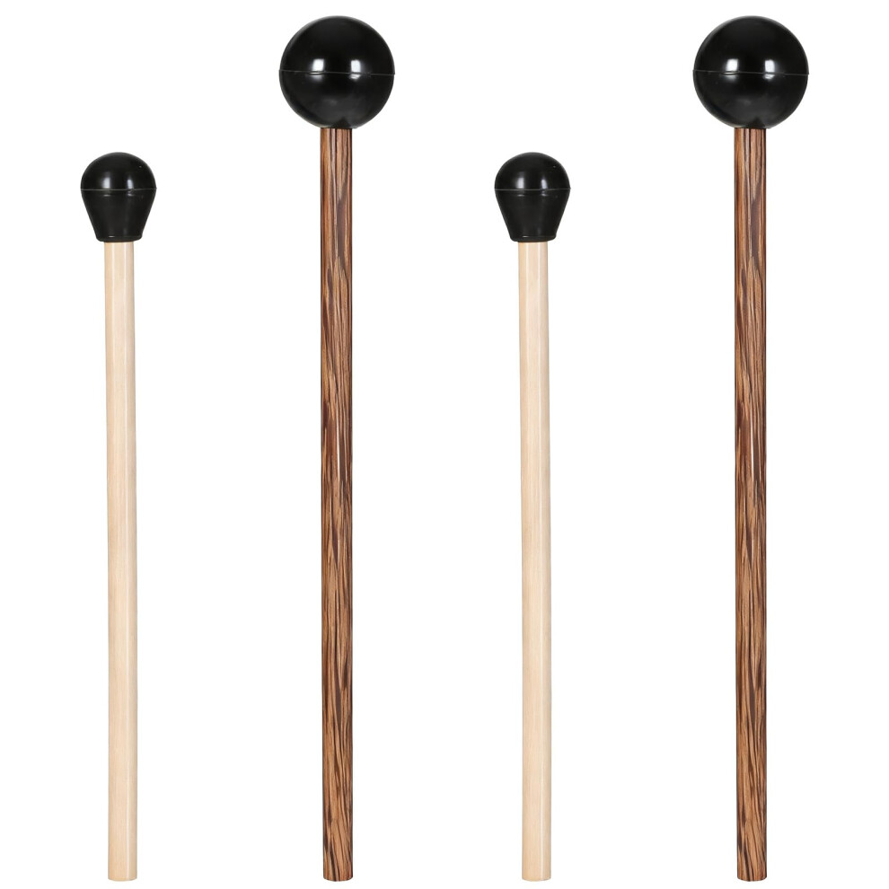Ezymivs 4 Pcs Glockenspiel Mallets, 5.7 Inch & 4.8 Inch Steel Tongue Drum Mall