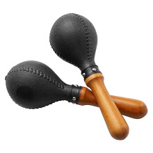 Musfunny Maracas Shakers Musical Instruments: Wooden Maracas with Handle - Percussion Shaker Birthday Gift Ktv Party Dance Live Performances