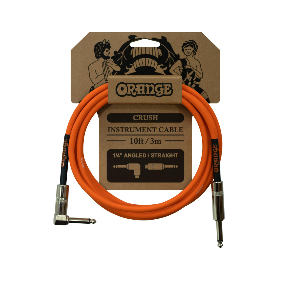 Orange Crush 3M Guitar Cable, 10Ft Instrument Cable For Bass, Acoustic