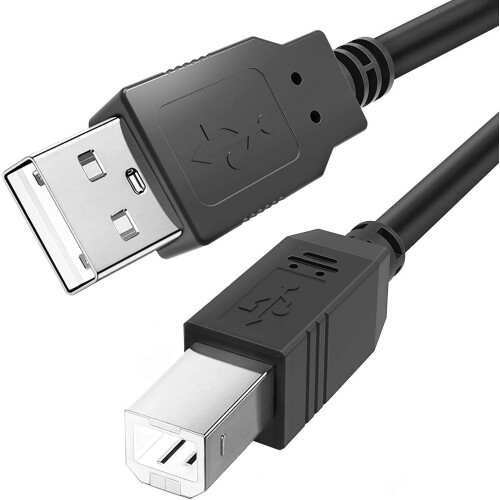 Ancable 7.5M USB B MIDI Cable for Instruments, Compatible with Piano, Midi Controller, Midi Keyboard, Audio Interface Recording, USB Microphone and M