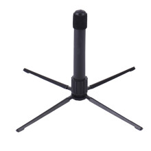 Alnicov Portable Metal Folding Flute Stand Clarinet Rest Stand Black Compact and Lightweight with Detachable Base and Felt Pad for Instrument Protect