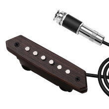 Acoustic Guitar Pickup Passive Magnetic Sound Hole with Volume Control and Humbucker Stamp