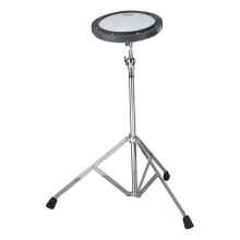 Remo RT-0008-ST 8" Gray Tunable Practice Pad with Ambassador Coated Drumhead and ST-1000-10 Stand