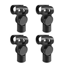 sourcing map 4Pcs Universal Microphone Mic Clip Holder for 17mm Mic Stand Handheld 15mm Thread Dia