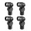 sourcing map 4Pcs Universal Microphone Mic Clip Holder for 17mm Mic Stand Handheld 15mm Thread Dia 1