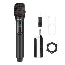 talomen 2.4GHz Professional Wireless Microphone,Cordless Handheld Dynamic Microphones,Mic System for Singing with Rechargeable Receiver,160ft,for Sin