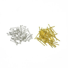 KAISH 50pcs Bass Guitar Pickup Mounting Screws Pickup Springs for Precision P Bass or J Bass or P90 Soap Bar Pickups Gold