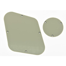 KAISH Aged White 3 Ply LP Rear Control Plate Switch Plate LP Cavity Cover for Les Paul Made in USA